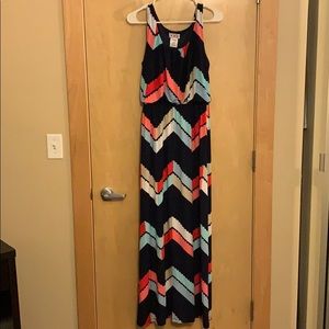 Navy maxi dress